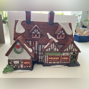 Heritage Village Collection Ashbury Inn  Christmas decor